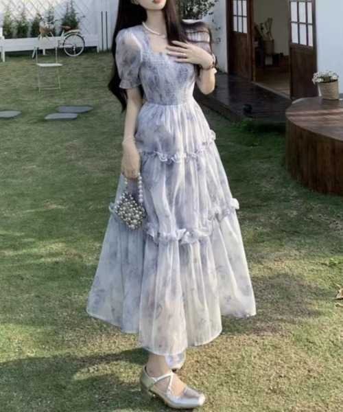 セール】花柄シアーワンピース（ワンピース）｜Sibra（シブラ