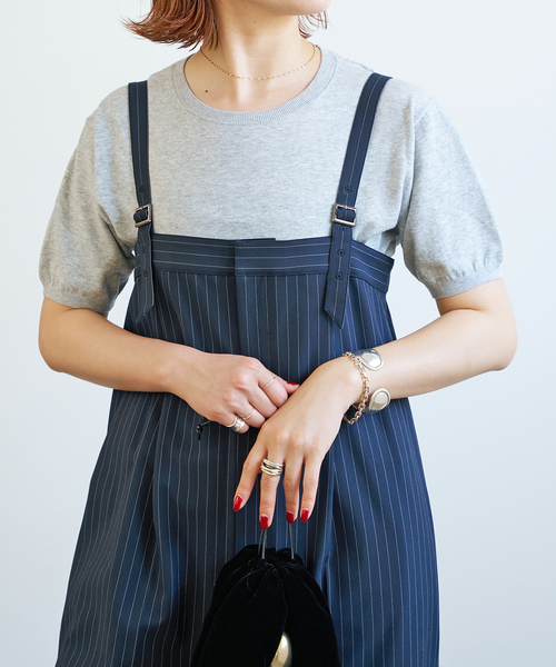 Spick & Span(スピックアンドスパン)の「SEA ISLAND COTTON ショートスリーブプルオーバー(ニット/セーター・レディース・ネイビー/ピンク/ホワイト/ライトグレー/ブラック・FREE)」の3枚目の写真