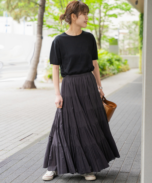 Spick & Span(スピックアンドスパン)の「SEA ISLAND COTTON ショートスリーブプルオーバー(ニット/セーター・レディース・ネイビー/ピンク/ホワイト/ライトグレー/ブラック・FREE)」の10枚目の写真
