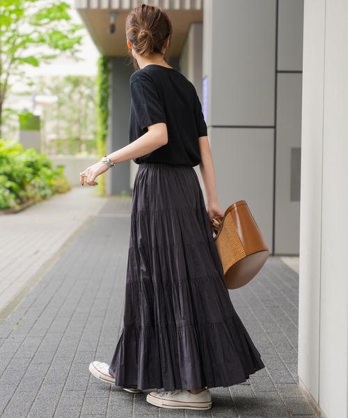 Spick & Span(スピックアンドスパン)の「SEA ISLAND COTTON ショートスリーブプルオーバー(ニット/セーター・レディース・ネイビー/ピンク/ホワイト/ライトグレー/ブラック・FREE)」の12枚目の写真