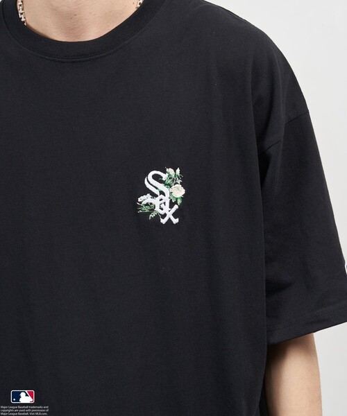 セール】MLB/エムエルビー MLB 別注 フラワーロゴTシャツ/ユニ