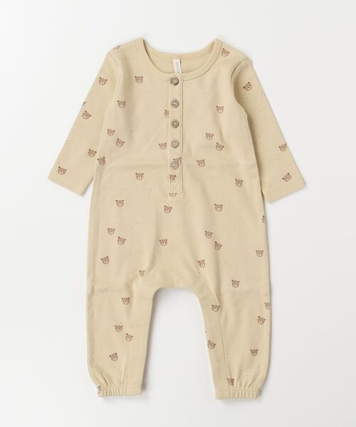 【セール】『Quincy Mae』LONG SLEEVE JUMPSUIT || BEARS（その他ベビー用品）｜Quincy Mae（クインシーメイ）