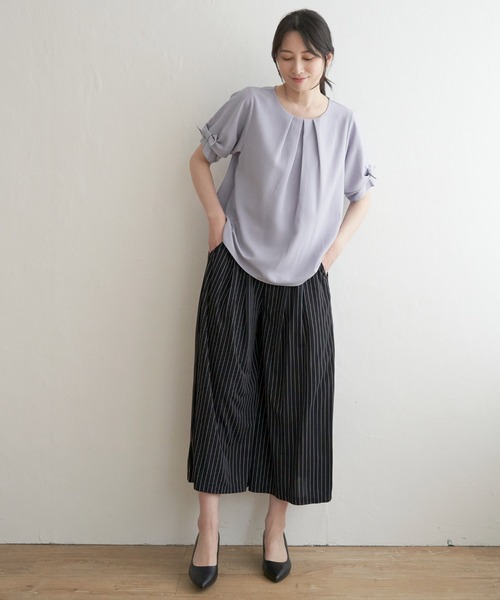 IKKA LOUNGE(イッカラウンジ)の「【セットアップ対応】GOKU楽さらっとリラックスパンツ(その他パンツ・レディース・ブラック/その他1/ベージュ・M/L/S)」の10枚目の写真