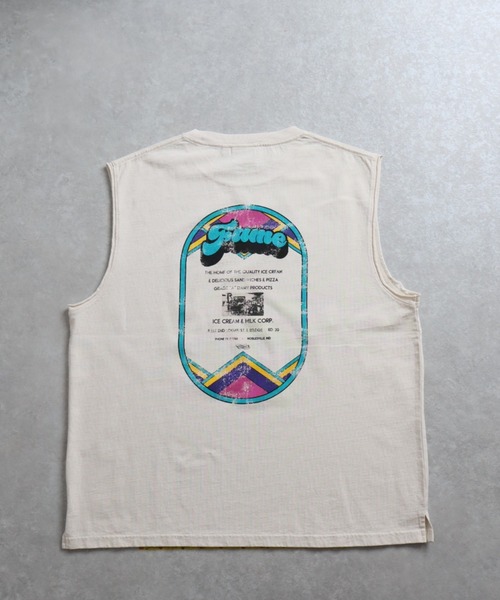 ENIM BY VICKY（エニムバイビッキー）の「アイスクリームフレンチTシャツ《洗濯機で洗える》（Tシャツ/カットソー・レディース・オフホワイト/チャコールグレー・M）」の11枚目の写真