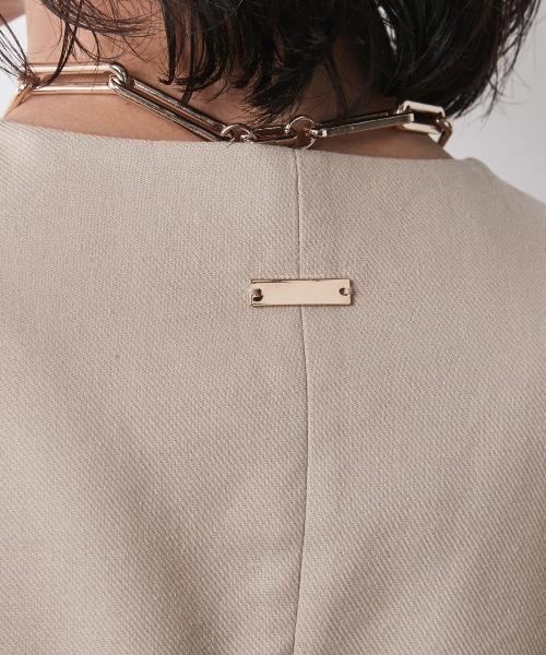 CHIC STYLE（シックスタイル）の「＜大きいサイズ＞麻混ベスト シックスタイル（ベスト・レディース・ブラック/ベージュ・L/5L/4L/3L/LL）」の16枚目の写真