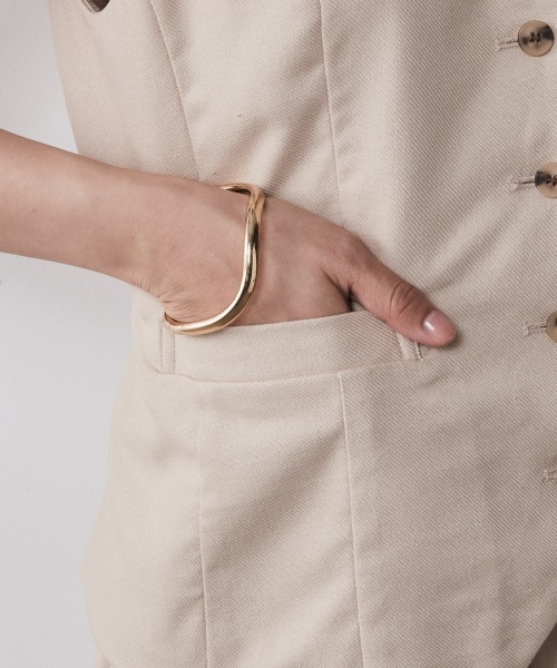 CHIC STYLE（シックスタイル）の「＜大きいサイズ＞麻混ベスト シックスタイル（ベスト・レディース・ブラック/ベージュ・L/5L/4L/3L/LL）」の20枚目の写真