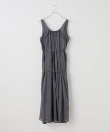 【関税込み】AMOMENTO グレー Sheer ミディアムワンピース AMOMENTO＞SHEER LONG DRESS/ワンピース