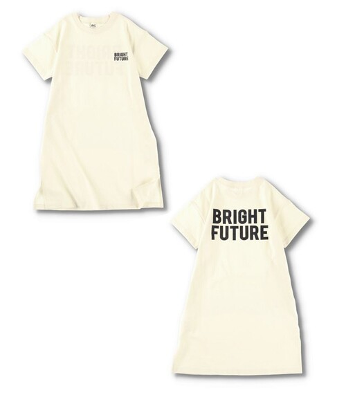 DRC branshes（ディーアールシーブランシェス）の「【WEB限定/DRC/お肌に嬉しい綿100％】サイドスリット半袖ワンピース（ワンピース・キッズ・オフホワイト/チャコールグレー/グリーン/オレンジ/パープル/ブラック・110/150/90/140/100/120/130）」の13枚目の写真