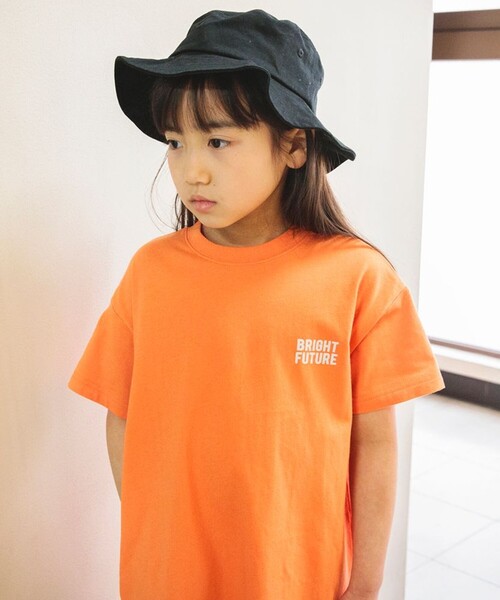 DRC branshes（ディーアールシーブランシェス）の「【WEB限定/DRC/お肌に嬉しい綿100％】サイドスリット半袖ワンピース（ワンピース・キッズ・オフホワイト/チャコールグレー/グリーン/オレンジ/パープル/ブラック・110/150/90/140/100/120/130）」の15枚目の写真