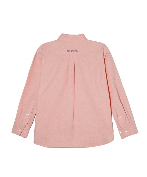 MILKFED.（ミルクフェド）の「BASIC SHIRT（シャツ/ブラウス・レディース・マルチ/ライトブルー/オレンジ・ONE SIZE）」の14枚目の写真
