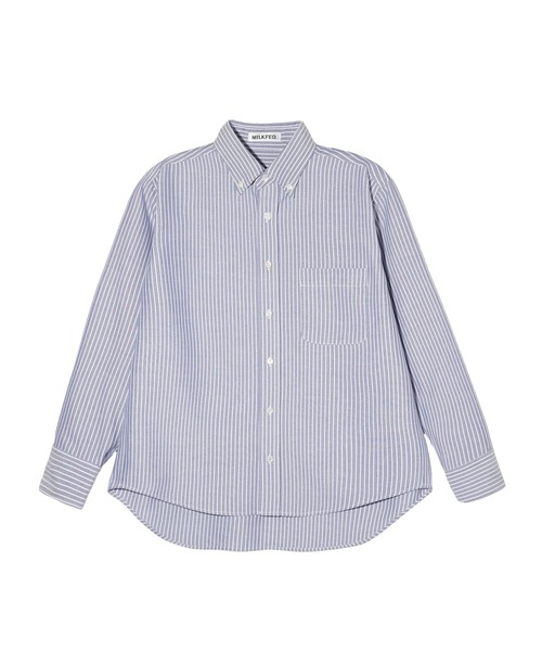 MILKFED.（ミルクフェド）の「BASIC SHIRT（シャツ/ブラウス・レディース・マルチ/ライトブルー/オレンジ・ONE SIZE）」の15枚目の写真