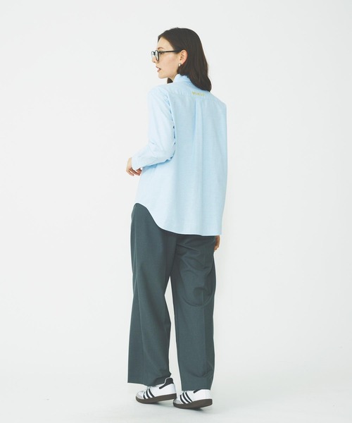 MILKFED.（ミルクフェド）の「BASIC SHIRT（シャツ/ブラウス・レディース・マルチ/ライトブルー/オレンジ・ONE SIZE）」の22枚目の写真