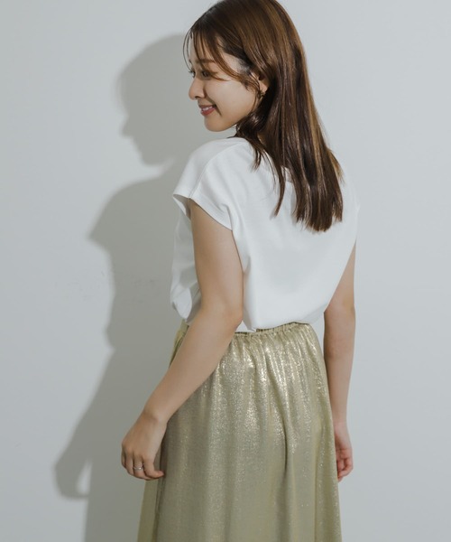 HEYUMM（ヘユム）の「グラフィックフレンチスリーブトップ（Tシャツ/カットソー・レディース・その他1/その他2/その他3・ONE）」の20枚目の写真