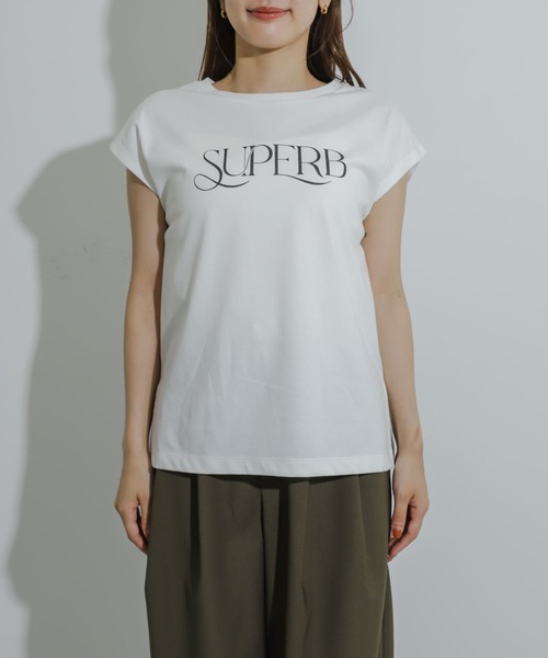 HEYUMM（ヘユム）の「グラフィックフレンチスリーブトップ（Tシャツ/カットソー・レディース・その他1/その他2/その他3・ONE）」の17枚目の写真