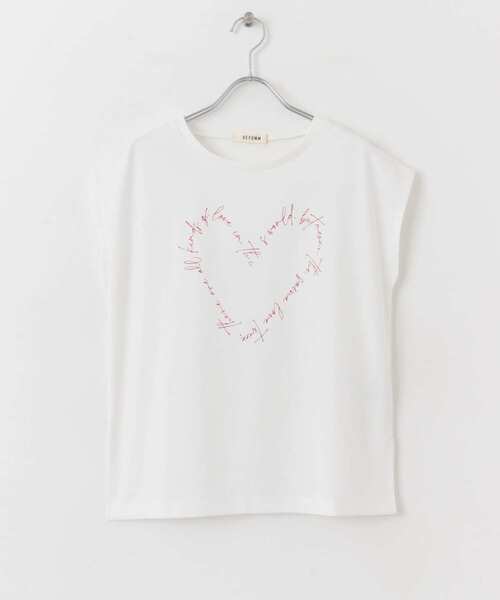 HEYUMM（ヘユム）の「グラフィックフレンチスリーブトップ（Tシャツ/カットソー・レディース・その他1/その他2/その他3・ONE）」の10枚目の写真