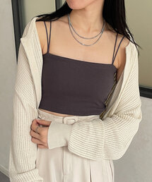 カップ付きショートキャミ