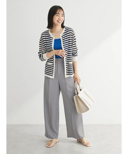 Green　Parks（グリーンパークス）の「スクエアリブタンクトップ（タンクトップ・レディース・ブラック/ブルー/オフホワイト・FREE）」の13枚目の写真