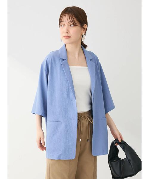 Green　Parks（グリーンパークス）の「スクエアリブタンクトップ（タンクトップ・レディース・ブラック/ブルー/オフホワイト・FREE）」の5枚目の写真