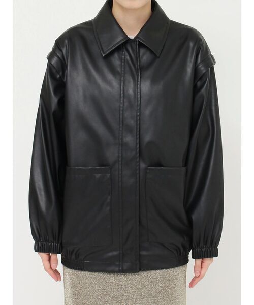 LAGUNAMOON（ラグナムーン）の「フェイクレザー2WAYブルゾン（ブルゾン・レディース・ブラック・FREE）」の15枚目の写真