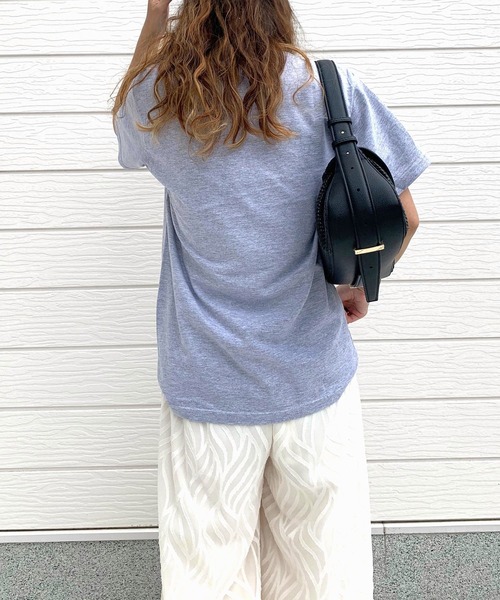 Q（キュー）の「sunrise T（Tシャツ/カットソー・レディース・ホワイト/ライトグレー・MEDIUM）」の10枚目の写真