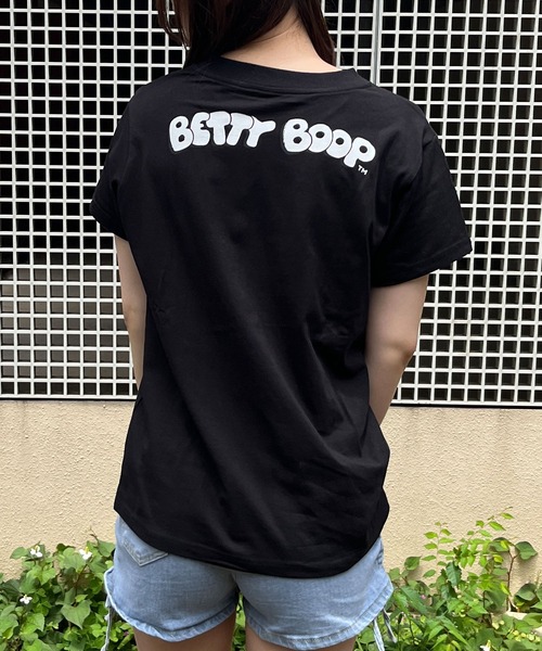 GLAMOROUS JANE(グラマラスジェーン)の「BETTY BOOPモノクロプリントTシャツ(Tシャツ/カットソー・レディース・チャコールグレー/オフホワイト/ブラック・FREE)」の22枚目の写真