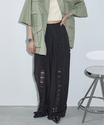 THE YOn | クロシェアクセントリネンイージーパンツ(その他パンツ)