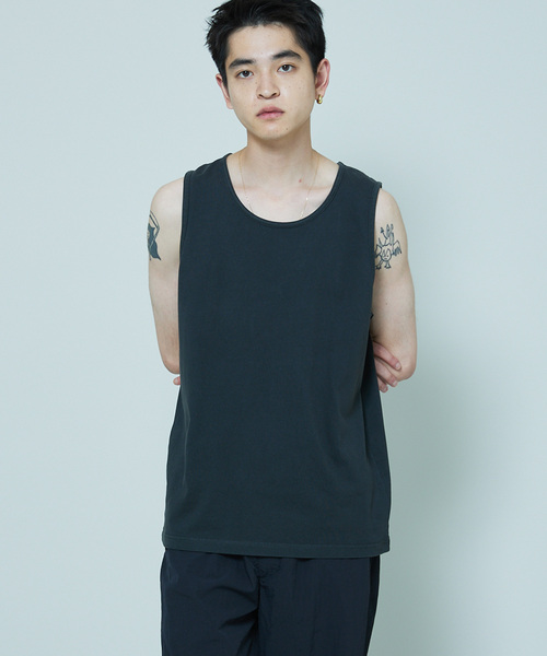 SHELTECH（シェルテック）の「SHELTECH × JOURNAL STANDARD / 別注 ピグメント タンクトップ（タンクトップ・メンズ・ライトグレー/タン/ボルドー/ブラック・MEDIUM/LARGE）」の2枚目の写真