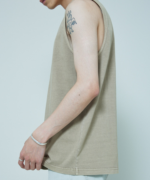 SHELTECH（シェルテック）の「SHELTECH × JOURNAL STANDARD / 別注 ピグメント タンクトップ（タンクトップ・メンズ・ライトグレー/タン/ボルドー/ブラック・MEDIUM/LARGE）」の21枚目の写真