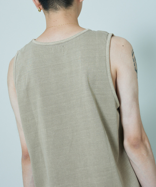 SHELTECH（シェルテック）の「SHELTECH × JOURNAL STANDARD / 別注 ピグメント タンクトップ（タンクトップ・メンズ・ライトグレー/タン/ボルドー/ブラック・MEDIUM/LARGE）」の22枚目の写真