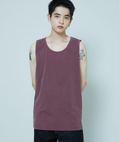 SHELTECH（シェルテック）の「SHELTECH × JOURNAL STANDARD / 別注 ピグメント タンクトップ（タンクトップ・メンズ・ライトグレー/タン/ボルドー/ブラック・MEDIUM/LARGE）」の15枚目の写真