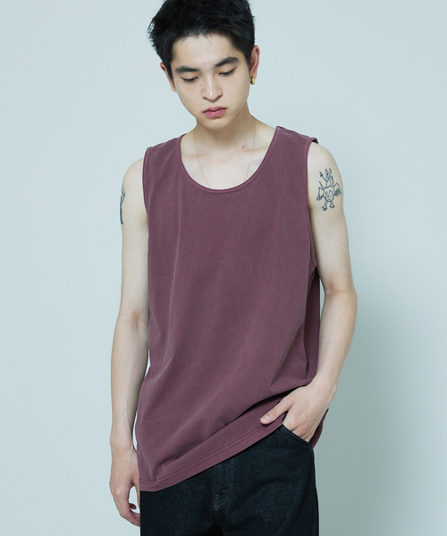 SHELTECH（シェルテック）の「SHELTECH × JOURNAL STANDARD / 別注 ピグメント タンクトップ（タンクトップ・メンズ・ライトグレー/タン/ボルドー/ブラック・MEDIUM/LARGE）」の17枚目の写真