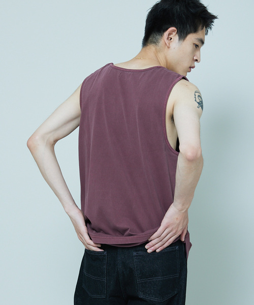 SHELTECH（シェルテック）の「SHELTECH × JOURNAL STANDARD / 別注 ピグメント タンクトップ（タンクトップ・メンズ・ライトグレー/タン/ボルドー/ブラック・MEDIUM/LARGE）」の19枚目の写真