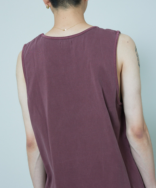 SHELTECH（シェルテック）の「SHELTECH × JOURNAL STANDARD / 別注 ピグメント タンクトップ（タンクトップ・メンズ・ライトグレー/タン/ボルドー/ブラック・MEDIUM/LARGE）」の11枚目の写真