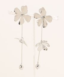 natural couture | メタリックフラワーピアス(ピアス(両耳用))