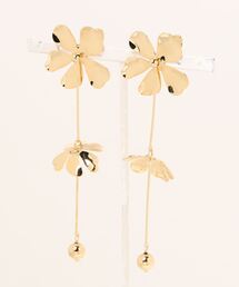 natural couture | メタリックフラワーピアス(ピアス（両耳用）)