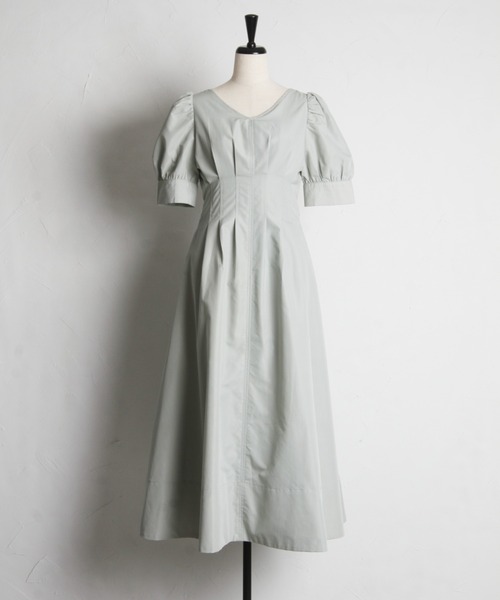 tocco closet(トッコ クローゼット)の「ポケット付きバックリボンウエストタックワンピース(ワンピース・レディース・ピンク/ミント/ネイビー・M)」の20枚目の写真
