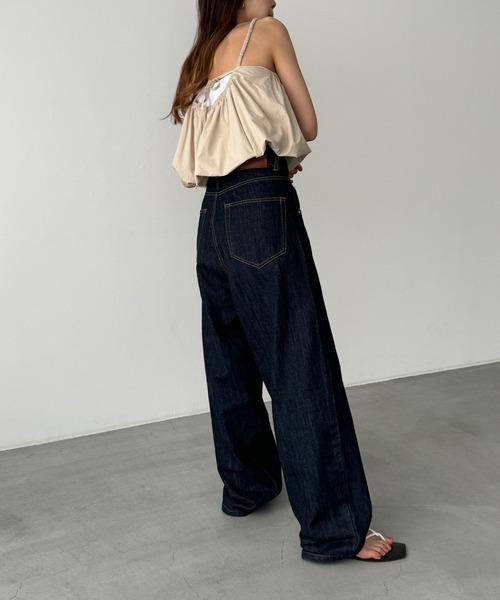 CANAL JEAN（キャナルジーン）の「El mar　コットンキャミSETUP（セットアップ・レディース・ベージュ/ブラック・ONE SIZE）」の11枚目の写真