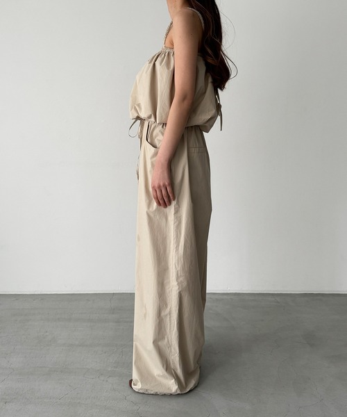 CANAL JEAN（キャナルジーン）の「El mar　コットンキャミSETUP（セットアップ・レディース・ベージュ/ブラック・ONE SIZE）」の15枚目の写真