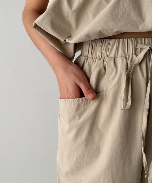 CANAL JEAN（キャナルジーン）の「El mar　コットンキャミSETUP（セットアップ・レディース・ベージュ/ブラック・ONE SIZE）」の18枚目の写真