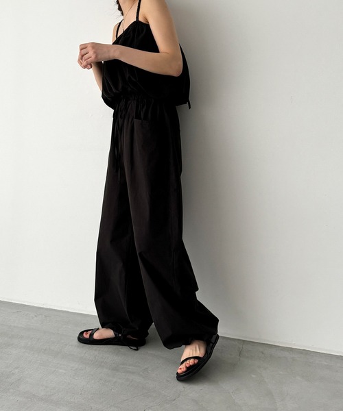 CANAL JEAN（キャナルジーン）の「El mar　コットンキャミSETUP（セットアップ・レディース・ベージュ/ブラック・ONE SIZE）」の3枚目の写真