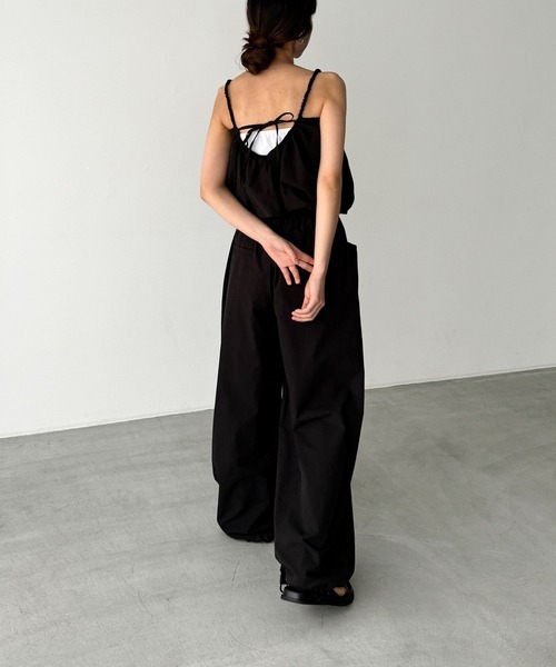 CANAL JEAN（キャナルジーン）の「El mar　コットンキャミSETUP（セットアップ・レディース・ベージュ/ブラック・ONE SIZE）」の4枚目の写真