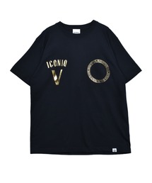 Import & Select（インポートアンドセレクト）の「【ICONIQ】 V ゴールド箔プリント ショートスリーブ TEE（Tシャツ/カットソー）」
