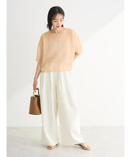 Green Parks(グリーンパークス)の「シアーきらきらニットプルオーバー(ニット/セーター・レディース・パープル/グレー/オフホワイト/オレンジ・FREE)」の22枚目の写真