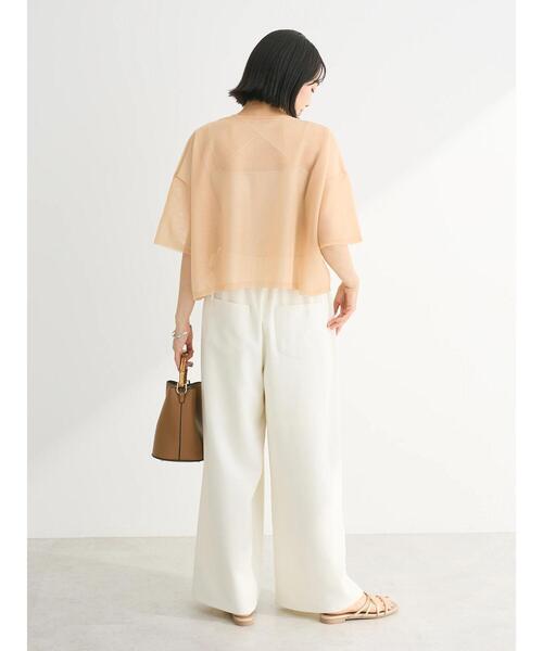 Green Parks(グリーンパークス)の「シアーきらきらニットプルオーバー(ニット/セーター・レディース・パープル/グレー/オフホワイト/オレンジ・FREE)」の20枚目の写真