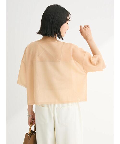 Green Parks(グリーンパークス)の「シアーきらきらニットプルオーバー(ニット/セーター・レディース・パープル/グレー/オフホワイト/オレンジ・FREE)」の17枚目の写真