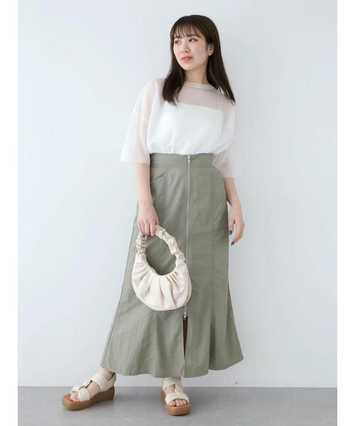 Green Parks(グリーンパークス)の「シアーきらきらニットプルオーバー(ニット/セーター・レディース・パープル/グレー/オフホワイト/オレンジ・FREE)」の10枚目の写真