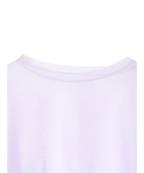 Green Parks(グリーンパークス)の「シアーきらきらニットプルオーバー(ニット/セーター・レディース・パープル/グレー/オフホワイト/オレンジ・FREE)」の12枚目の写真