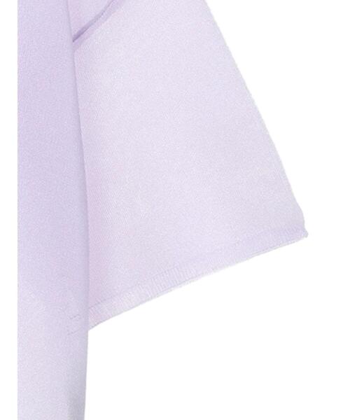 Green Parks(グリーンパークス)の「シアーきらきらニットプルオーバー(ニット/セーター・レディース・パープル/グレー/オフホワイト/オレンジ・FREE)」の5枚目の写真