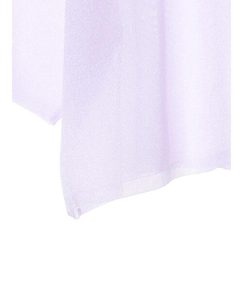 Green Parks(グリーンパークス)の「シアーきらきらニットプルオーバー(ニット/セーター・レディース・パープル/グレー/オフホワイト/オレンジ・FREE)」の11枚目の写真