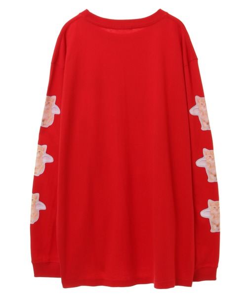 Candy Stripper（キャンディストリッパー）の「ANGEL KITTEN L/S Tシャツ（Tシャツ/カットソー・レディース・レッド/オフホワイト/ブラック・2）」の18枚目の写真